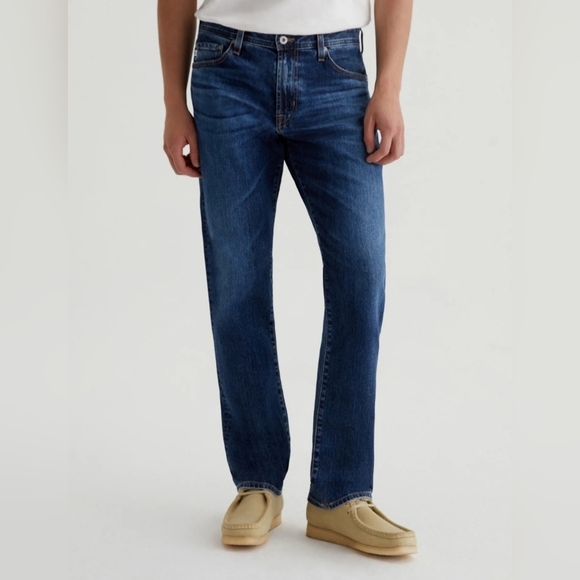 Ag Adriano Goldschmeid The Everett Slim Straight Blue Jeans - 36R - Picture 1 of 15